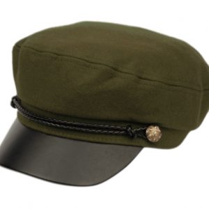 WOOL GREEK FISHERMAN HATS WITH BRAID BAND & PVC VISOR CD3033