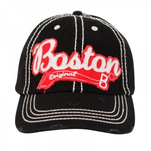 VINTAGE COTTON BASEBALL CAPS WITH CITY BOSTON CP1874