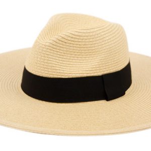 WIDE BRIM BRAID PAPER STRAW PANAMA FLOPPY HATS F2097