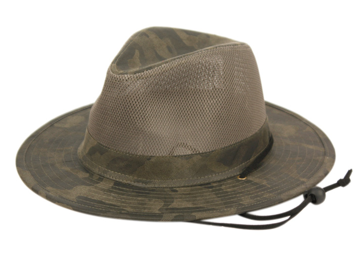 YOUTH OUTDOOR CAMOUFLAGE SAFARI HATS WITH MESH CROWN F4014YOUTH - Image 2