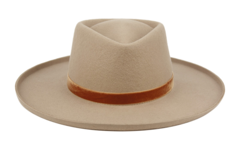 WIDE BRIM DIAMOND CROWN WOOL FELT FEDORA WITH PENCIL CURL BRIM F4114 - Image 5