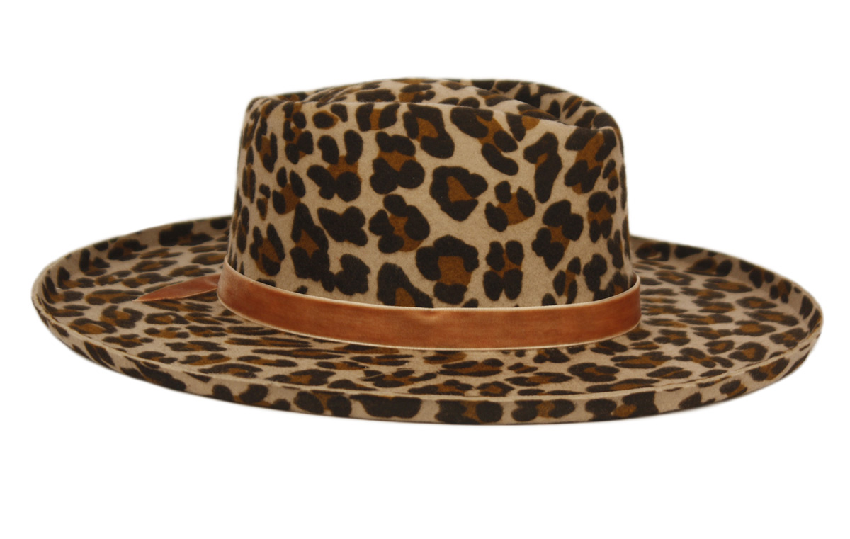 WIDE BRIM DIAMOND CROWN WOOL FELT FEDORA WITH PENCIL CURL BRIM F4114 - Image 7