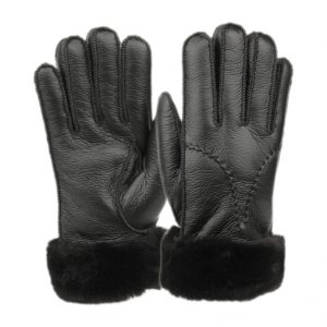LADIES FAUX LEATHER GLOVE W/FUR CUFF GL4103