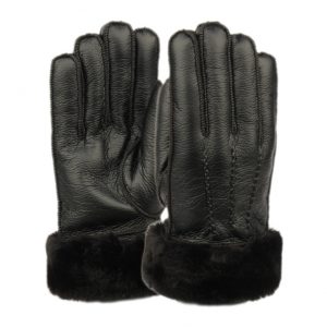 MEN’S FAUX LEATHER GLOVE W/FUR CUFF GL4104