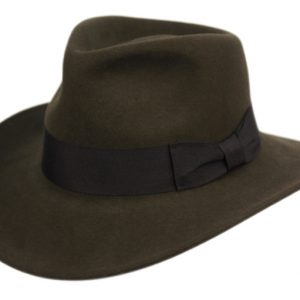 INDIANA JONES WOOL FELT FEDORA HATS WITH GROSGRAIN BAND HE01