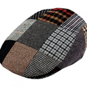PATCH WORK WOOL FLAT IVY CAP W/QUILTED LINING IV1580
