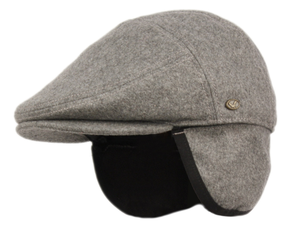 MELTON WOOL FLAT IVY CAPS W/EARMUFF IVE2342 - Image 4