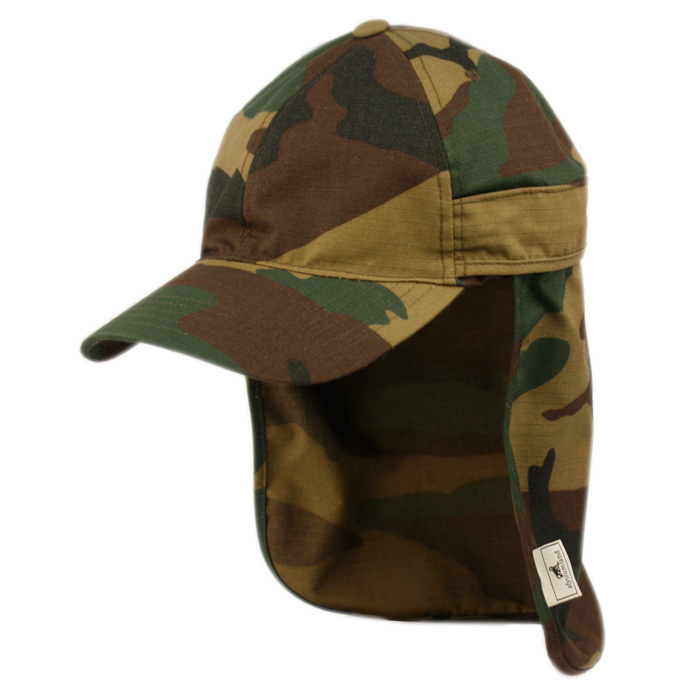 SUN PROTECTION COTTON RIPSTOP FISHING CAP WITH REMOVABLE NECK FLAP OD2791 - Image 5