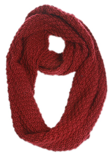 CABLE KNIT INFINITY SCARF SC1809
