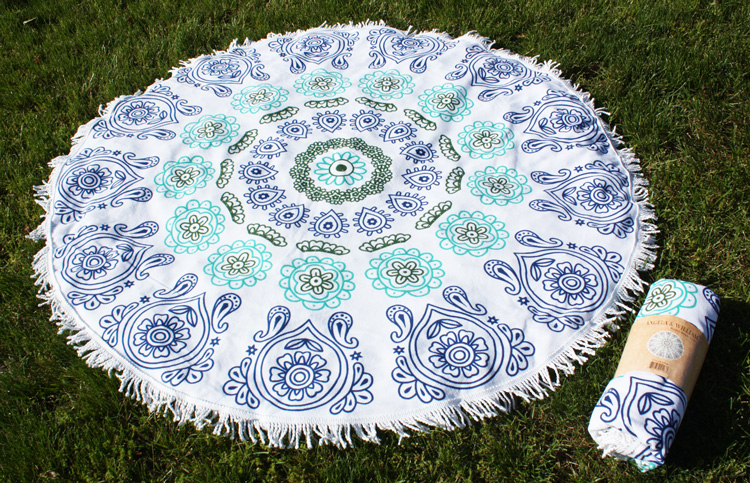 PAISLEY MANDALA SUMMER ROUND BEACH TOWEL TW06
