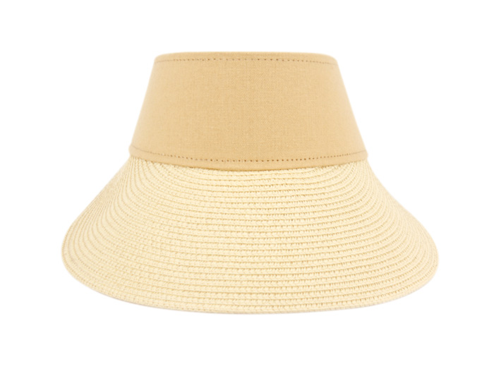 SUMMER BRAID POLY STRAW SUN VISOR V4031 - Image 2