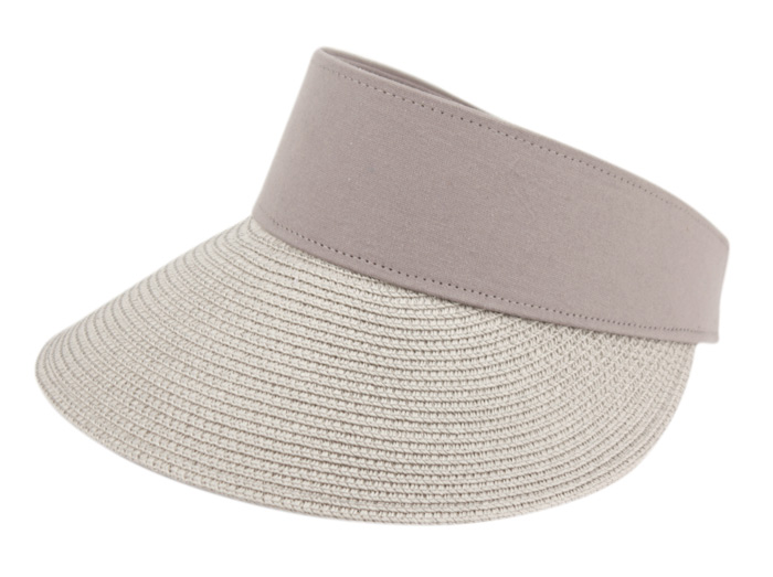 SUMMER BRAID POLY STRAW SUN VISOR V4031 - Image 3