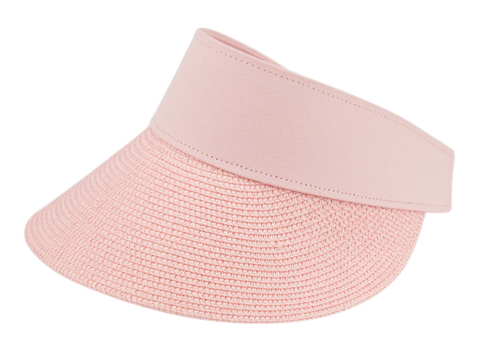 SUMMER BRAID POLY STRAW SUN VISOR V4031